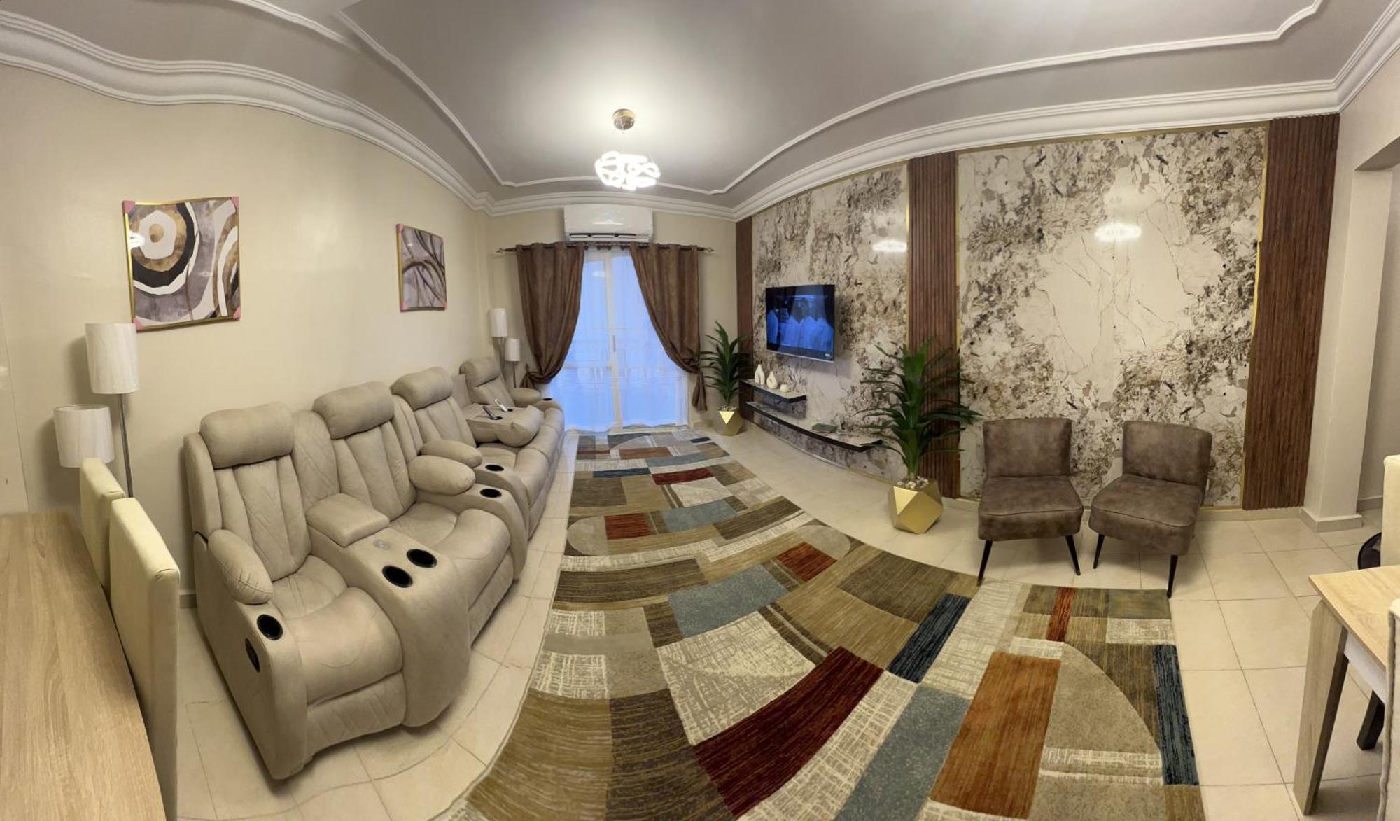 Luxurious Vip Apartment In Madinaty Furnished With High End Hotel Furniture Exterior photo
